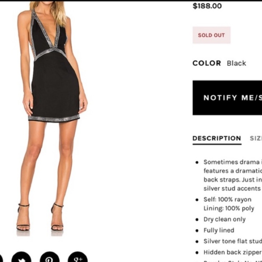 NBD Vivian studded dress